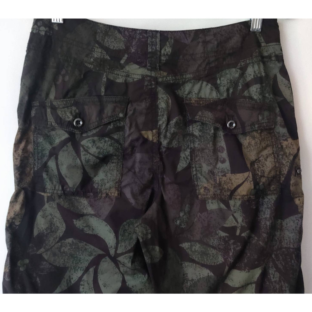 ANTHROPOLOGIE Ripley Utility Moss Green Camouflage Cropped Pants size 28 - Picture 5 of 12